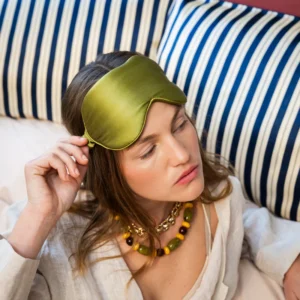 Home masque de nuit en lin — doublure douce